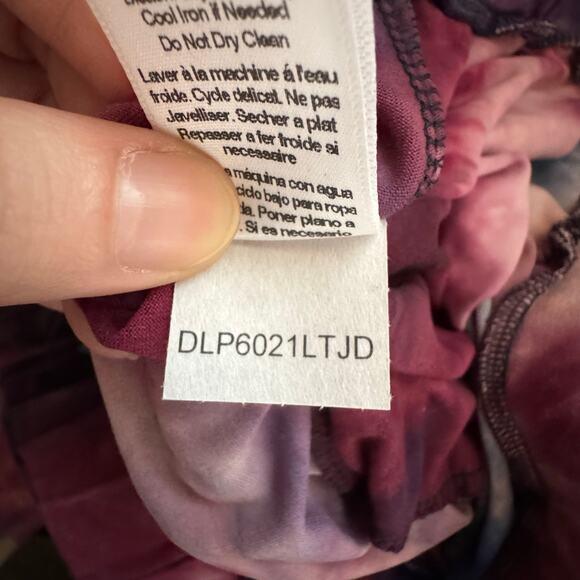 Laila Jayde Tie Dye Joggers Multicolor Soft Stretch NWT Women’s Medium - Picture 8 of 10